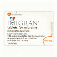 Imigran brand Sumatriptan 100 mg (Imitrex) 